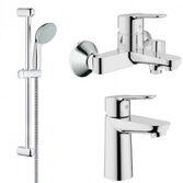 Набор смесителей 3 в 1 GROHE BAU EDGE 123365S
