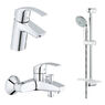 Набор смесителей для ванны GROHE EUROSMART 123238S