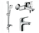 Набор смесителей 3 в 1 HANSGROHE NOVUS 1152019