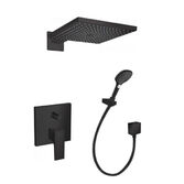 Душевая система скрытого монтажа Hansgrohe Raindance черный матовый 2623832545MB