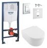 Инсталляция Grohe Rapid SL 38772001 4 в 1 + Унитаз подвесной Villeroy&Boch Vento 5656HR01 с сиденьям Soft Close