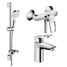 Набор смесителей HANSGROHE Logis Loop 100 (71151000+71247000+26553400) 1072019