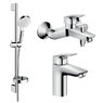 Набор смесителей для ванны Hansgrohe Logis (71100000+71400000+26553400) 1082019