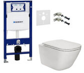Инсталляция Geberit Duofix 111.300.00.5 + Унитаз подвесной Roca Gap Clean Rim с сидением Soft Close Slim A34H470000