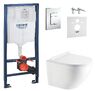 Инсталляция Grohe Rapid SL 38772001 4 в 1 + Унитаз подвесной Koller Pool Round Smart Rimless RN-0490-RW с сиденьем Soft Close