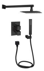 Душевая система скрытого монтажа Qtap Aqauarius черный матовый QTAQA65T103NGB