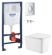 Инсталляция Grohe Rapid SL 38721001 4 в 1 + Унитаз подвесной Koller Pool Kvadro KR-0530-RW с сиденьем Soft Close