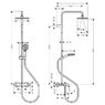 Душевая система с термостатом Hansgrohe Vernis Blend Showerpipe 230 хром 26284000