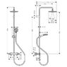 Душевая система с термостатом Hansgrohe Vernis Blend Showerpipe 220 хром 26276000