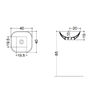 Раковина на столешницу AXA Ciotola 40 см белый глянцевый 1508001
