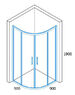Душевая кабина San Swiss Ocelia 90x90 (Профиль - хром, стекло - прозрачное) OCER550905007