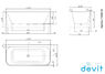 Ванна отдельностоящая Devit Optima 170х80 см 17080130
