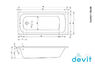 Ванна акриловая Devit Comfort 180x80 18080123