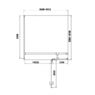 Душевая кабина DEVIT UP 90x90 см левая (Профиль - хром, стекло - прозрачное) FEN2110L