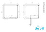 Душевая кабина Devit Comfort 90x90 (Профиль - хром, стекло - прозрачное) FEN2123