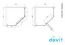 Душевая кабина Devit Comfort 100x100 (Профиль - хром, стекло - прозрачное) FEN0223
