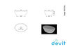 Раковина на столешницу Devit Ovale 45 см 1513136