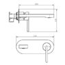 Смеситель для раковины Devit Laguna хром 8411X110