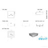 Раковина на столешницу Devit Quadra 40 см черная матовая 1511132B