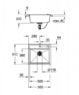 Мойка для кухни прямоугольная Grohe K700 60-C 56/51 1.0 композитная серый 31651AT0