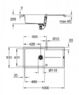 Мойка для кухни прямоугольная композитная Grohe K500 50-C 86/50 1.0 31644AP0