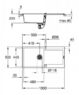 Мойка для кухни прямоугольная Grohe K500 60-C 100/50 1.0 композитная серый 31645AT0