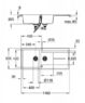 Мойка для кухни прямоугольная композитная Grohe K400 80-C 116/50 1.5 врезная 31643AT0