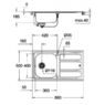 Кухонная мойка с нержавеющей стали Grohe 31570SD0 матовая +смеситель Grohe Concetto