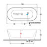 Ванна отдельностоящая Gruppo Treesse Inka 180x80 белая глянцевая V388BL