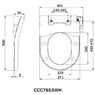 Электронная крышка-биде Am Pm Clean Care CCC7853WH