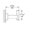 Крючок GROHE Essentials Cube 40511001