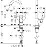 Смеситель для кухни Hansgrohe Logis 71835000