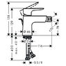 Смеситель для биде Hansgrohe Talis E хром 71720000