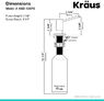 Дозатор для жидкого мыла Kraus 500 мл для кухни врезной сатин KSD-43SFS