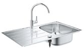 Мойка для кухни Grohe K200 86х50 см со смесителем нержавеющая сталь матовая 31562SD1