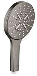 Душевая лейка Grohe Rainshower Smartactive 130 3 типа струи графит темный матовый 26574AL0