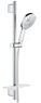 Душевой гарнитур со штангой Grohe Rainshower Smartactive 130 3 типа струи хром 26546000