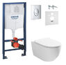 Инсталляция Grohe Rapid SL 38721001 4 в 1 + Унитаз подвесной ASIGNATURA Simple Bend 37822805 с сиденьем Soft Closing