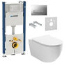Инсталляция Geberit Duofix 458.178.46.1 4 в 1 + Унитаз подвесной ASIGNATURA Simple Bend 37822805 с сиденьем Soft Closing