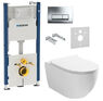 Инсталляция Geberit Duofix 458.178.21.1 4 в 1 + Унитаз подвесной ASIGNATURA Simple Bend 37822805 с сиденьем Soft Closing
