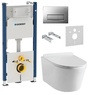 Инсталляция Geberit Duofix 458.178.46.1 4 в 1 + Унитаз подвесной ASIGNATURA Simple Bend 37832805 с сиденьем Soft Close