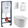Инсталляция Grohe Rapid SL 38721001 4 в 1 + Унитаз подвесной ASIGNATURA Simple Bend 37832805 с сиденьем Soft Close