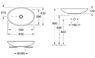 Раковина накладная Villeroy & Boch Loop & Friends 63 см 51511101