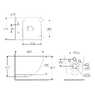 Унитаз подвесной Volle Amadeus M Rimless с сидением Slim Soft Close 13-06-055M