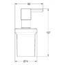 Дозатор для жидкого мыла Grohe Essentials матовый графит 40394AL1