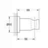 Настенный держатель для душа Grohe Rainshower 27074AL0