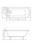 Ванна акриловая прямоугольная Roca LINEA 160x70 A24T018000