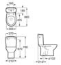 Унитаз-компакт Roca Victoria A34940200W