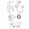 Набор гигиенического душа HANSGROHE LOGIS 3В111219