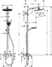Душевая система Hansgrohe Crometta S 240 27269000